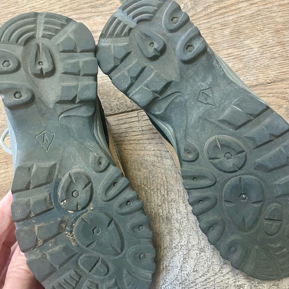 VASQUE MANTRA TAN GREY BLUE LEATHER HIKING SHOES 7233 Big Kid Size 1 EUR 32.5 - Picture 7 of 9